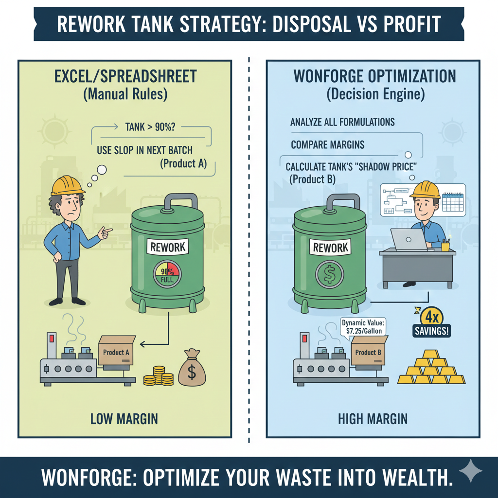 Is your Rework Tank a storage problem or a profit center?